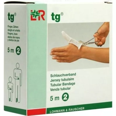 TG Tubular bandage size 2 5 m white, 1 piece TG Tubular bandage size 2 5 m white, 1 piece