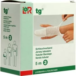 TG Tubular bandage size 3 5 m white, 1 piece