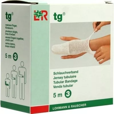 TG Tubular bandage size 3 5 m white, 1 piece TG Tubular bandage size 3 5 m white, 1 piece