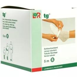 TG Tubular bandage size 5 5 m white, 1 piece