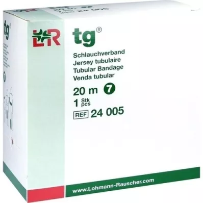 TG Tubular bandage size 7 20 m white, 1 piece