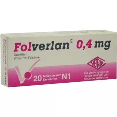 FOLVERLAN 0.4 mg tablets, 20 pcs