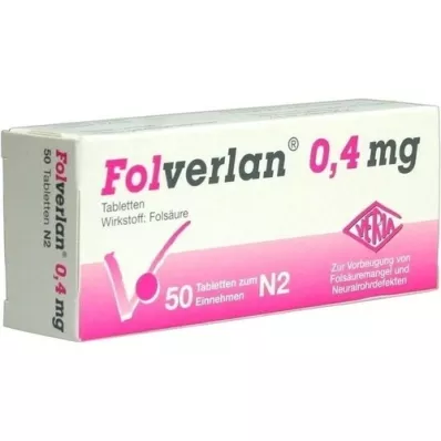 FOLVERLAN 0.4 mg tablets, 50 pcs
