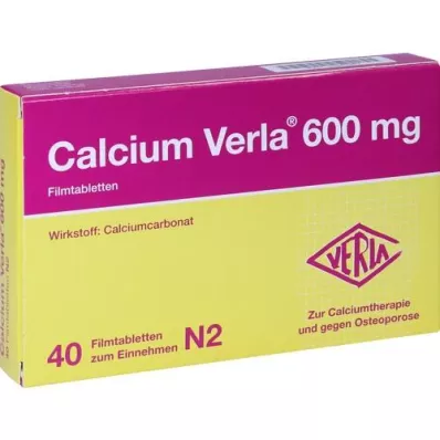 CALCIUM VERLA 600 mg film-coated tablets, 40 pcs