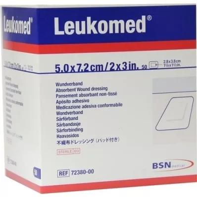 LEUKOMED sterile plasters 5x7.2 cm, 50 pcs LEUKOMED sterile plasters 5x7.2 cm, 50 pcs