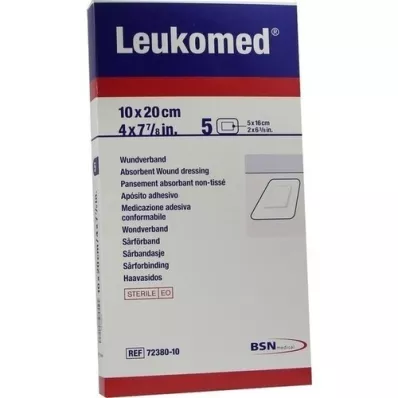 LEUKOMED sterile plasters 10x20 cm, 5 pcs