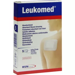 LEUKOMED sterile plasters 5x7.2 cm, 5 pcs