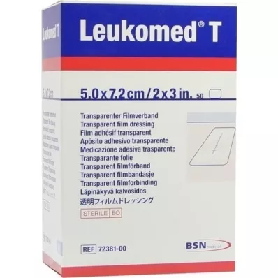 LEUKOMED transp.sterile plasters 5x7.2 cm, 50 pcs LEUKOMED transp.sterile plasters 5x7.2 cm, 50 pcs