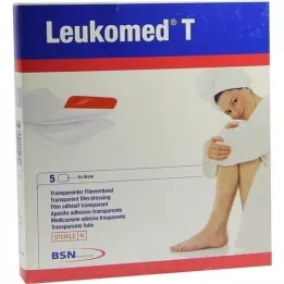 LEUKOMED transp.sterile plasters 8x10 cm, 5 pcs