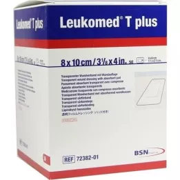 LEUKOMED transp.plus sterile plasters 8x10 cm, 50 pcs