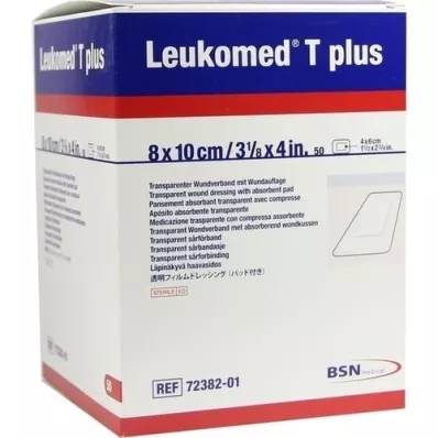 LEUKOMED transp.plus sterile plasters 8x10 cm, 50 pcs