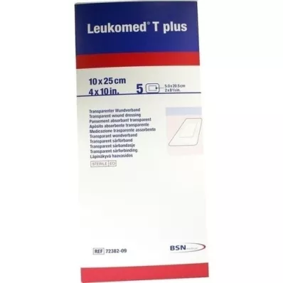LEUKOMED transp.plus sterile plasters 10x25 cm, 5 pcs
