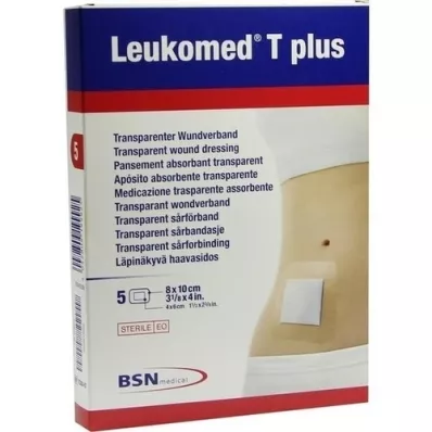 LEUKOMED transp.plus sterile plasters 8x10 cm, 5 pcs LEUKOMED transp.plus sterile plasters 8x10 cm, 5 pcs