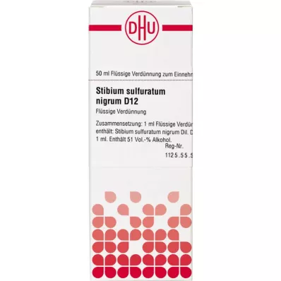 STIBIUM SULFURATUM NIGRUM D 12 Dilution, 50 ml