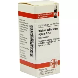 STIBIUM SULFURATUM NIGRUM C 12 globules, 10 g