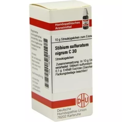 STIBIUM SULFURATUM NIGRUM C 30 globules, 10 g STIBIUM SULFURATUM NIGRUM C 30 globules, 10 g