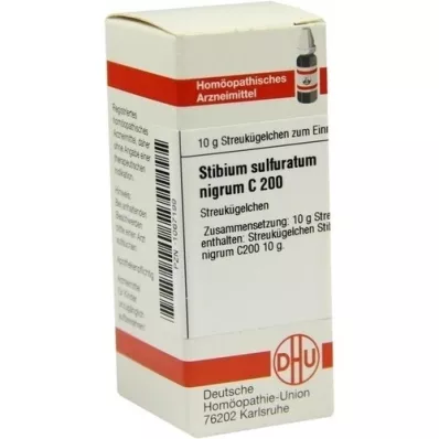 STIBIUM SULFURATUM NIGRUM C 200 globules, 10 g