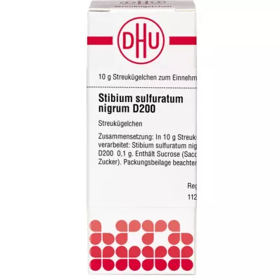 STIBIUM SULFURATUM NIGRUM D 200 globules, 10 g