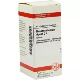 STIBIUM SULFURATUM NIGRUM D 4 tablets, 80 pcs