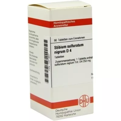 STIBIUM SULFURATUM NIGRUM D 4 tablets, 80 pcs