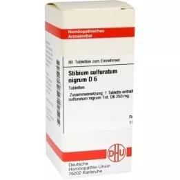 STIBIUM SULFURATUM NIGRUM D 6 tablets, 80 pcs