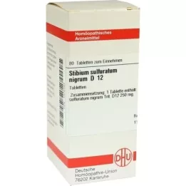 STIBIUM SULFURATUM NIGRUM D 12 tablets, 80 pcs