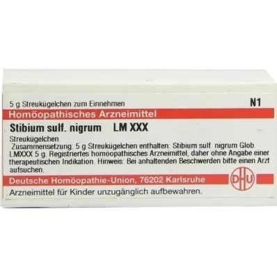 STIBIUM SULFURATUM NIGRUM LM XXX Globules, 5 g STIBIUM SULFURATUM NIGRUM LM XXX Globules, 5 g