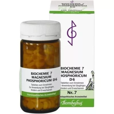 BIOCHEMIE 7 Magnesium phosphoricum D 6 tablets, 200 pcs BIOCHEMIE 7 Magnesium phosphoricum D 6 tablets, 200 pcs