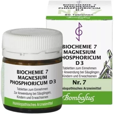 BIOCHEMIE 7 Magnesium phosphoricum D 3 tablets, 80 pcs BIOCHEMIE 7 Magnesium phosphoricum D 3 tablets, 80 pcs