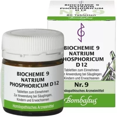BIOCHEMIE 9 Natrum phosphoricum D 12 tablets, 80 pcs BIOCHEMIE 9 Natrum phosphoricum D 12 tablets, 80 pcs