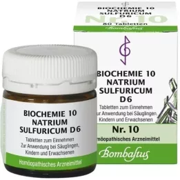 BIOCHEMIE 10 Natrum sulfuricum D 6 tablets, 80 pcs