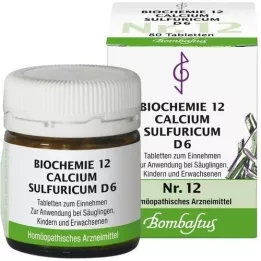 BIOCHEMIE 12 Calcium sulfuricum D 6 tablets, 80 pcs
