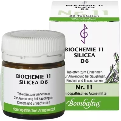 BIOCHEMIE 11 Silicea D 6 tablets, 80 pcs BIOCHEMIE 11 Silicea D 6 tablets, 80 pcs