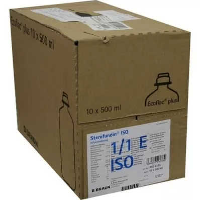 STEROFUNDIN ISO Ecoflac Plus infusion solution, 10X500 ml