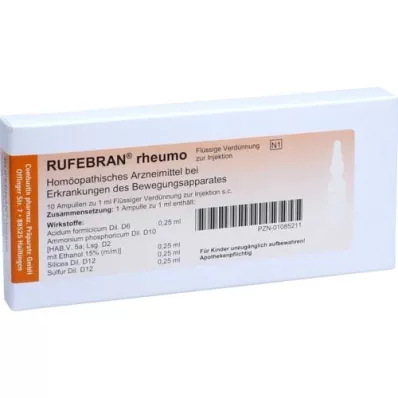 RUFEBRAN rheumo ampoules, 10 pcs