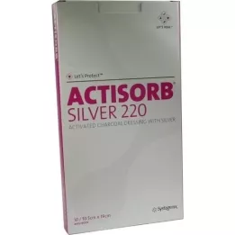 ACTISORB 220 Silver 10.5x19 cm sterile compresses, 10 pcs
