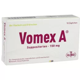 VOMEX A 150 mg suppositories, 10 pcs