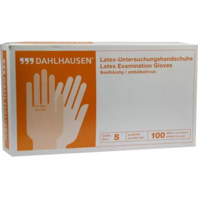 HANDSCHUHE Latex unpowdered size S, 100 pcs