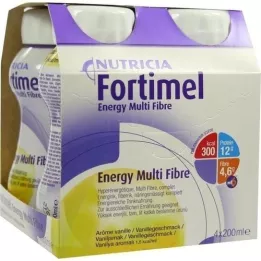 FORTIMEL Energy MultiFibre vanilla flavor, 4X200 ml