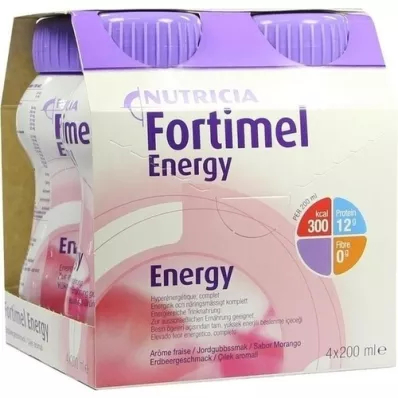 FORTIMEL Energy strawberry flavor, 4X200 ml FORTIMEL Energy strawberry flavor, 4X200 ml