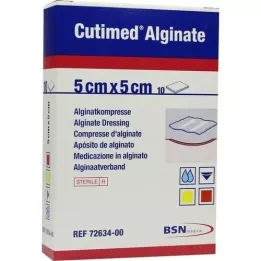 CUTIMED Alginate Alginate compresses 5x5 cm, 10 pcs