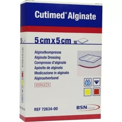 CUTIMED Alginate Alginate compresses 5x5 cm, 10 pcs