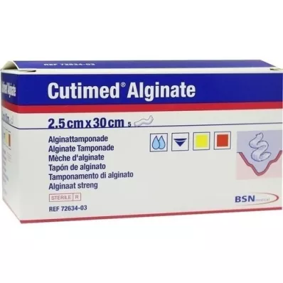 CUTIMED Alginate Alginate tamponade 2.5x30 cm, 5 pcs CUTIMED Alginate Alginate tamponade 2.5x30 cm, 5 pcs