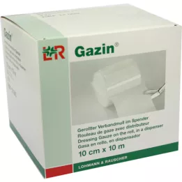 GAZIN Bandage gauze 10 cmx10 m 8-fold, 1 piece
