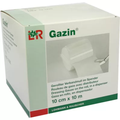 GAZIN Bandage gauze 10 cmx10 m 8-fold, 1 piece GAZIN Bandage gauze 10 cmx10 m 8-fold, 1 piece