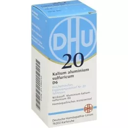 BIOCHEMIE DHU 20 potassium alum.sulfur.D 6 tablets, 80 pcs