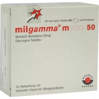 MILGAMMA mono 50 coated tablets, 100 pcs