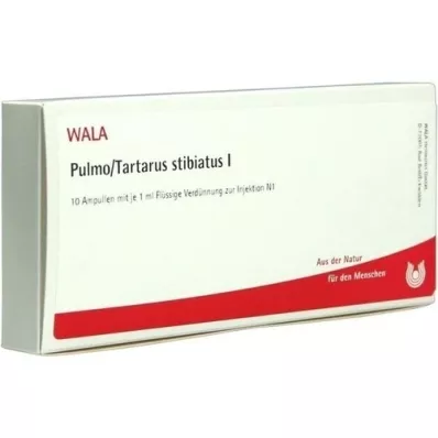 PULMO/TARTARUS stibiatus I ampoules, 10X1 ml PULMO/TARTARUS stibiatus I ampoules, 10X1 ml