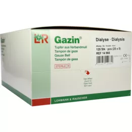 GAZIN Dialysis swab 2+3 sterile with protective ring, 125 pieces