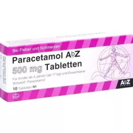 PARACETAMOL AbZ 500 mg tablets, 10 pcs